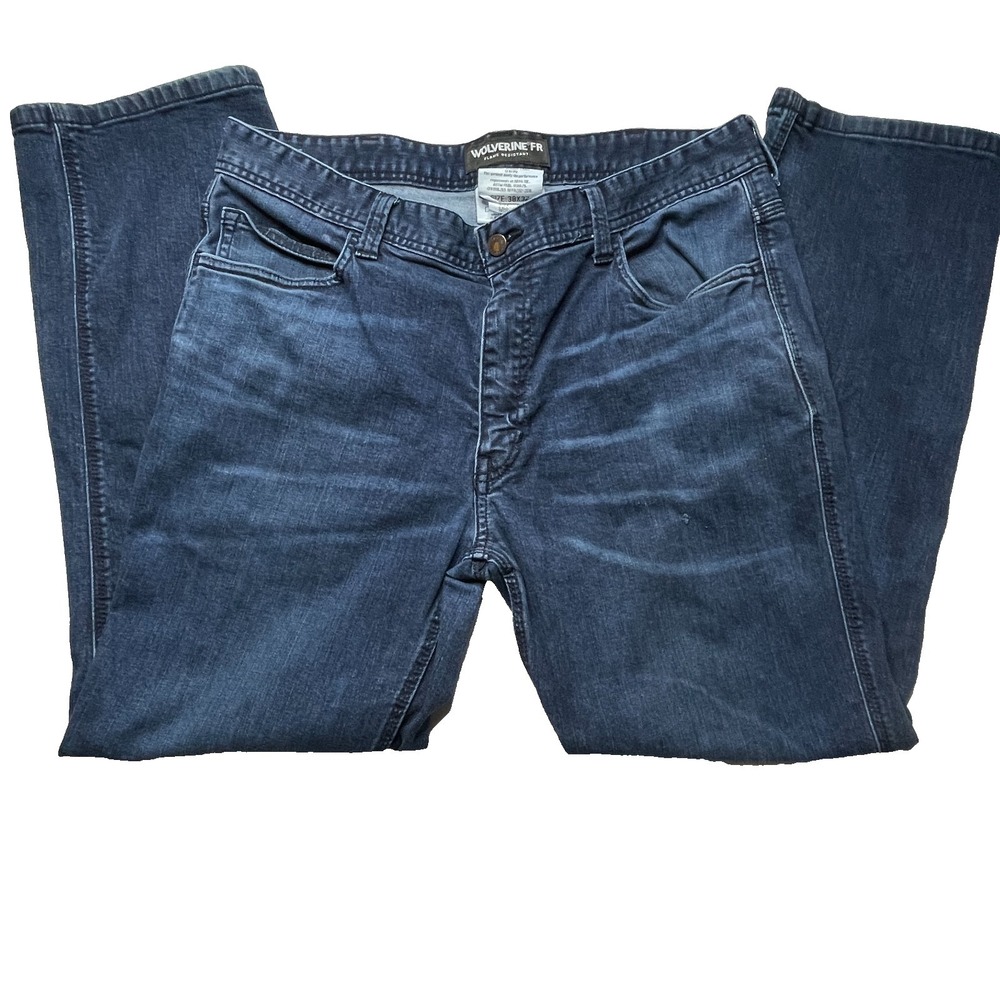 Wolverine FR‎ Jeans Mens 38x32 Flame Resistant Work Denim Relaxed Fit